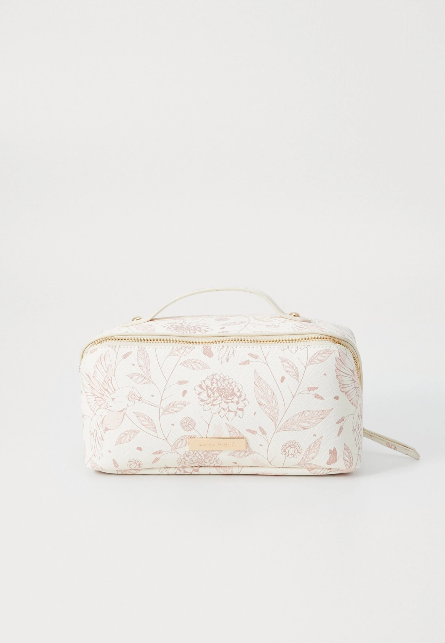 Anna Field Wash Bag - White Rose 1 Anna Field Wash Bag - White Rose