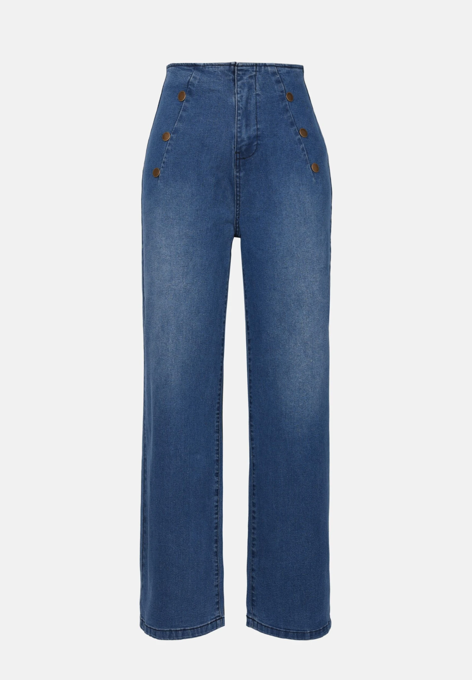 Anna Field Straight Leg Jeans - Mid Blue Wash 5 Anna Field Straight Leg Jeans - Mid Blue Wash - Image 5