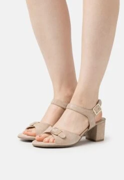 Leather- Sandals - Beige