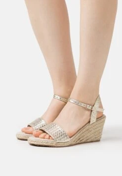 Anna Field Wedge Sandals - Gold