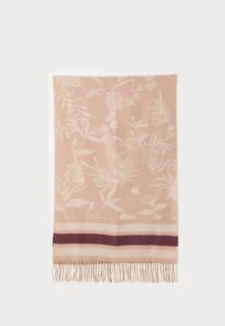 Anna Field Scarf - Nude/wine Red